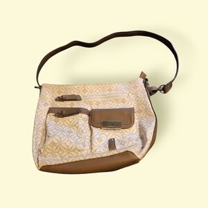 Rosetti Cream and Tan Shoulder Bag